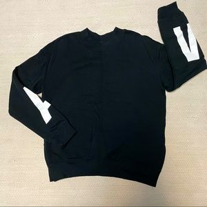 Divided by H&M Black Crewneck Pullover Sweatshirt Size XS
